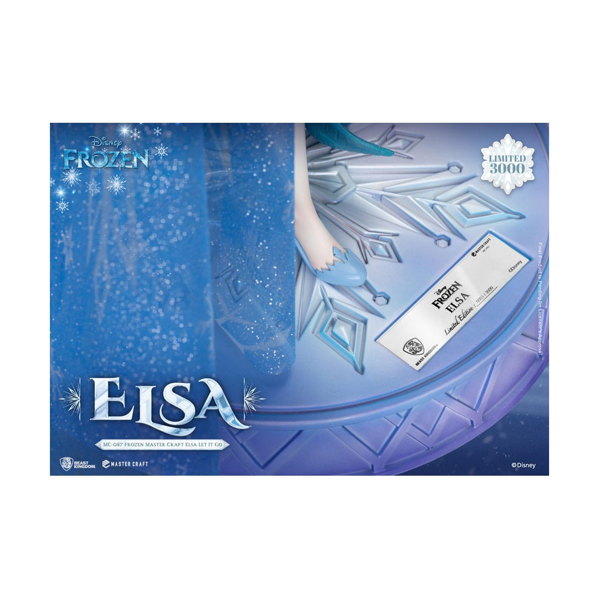Beast Kingdom Disney - Master Craft Elsa "Let It Go" - La Reina de las Nieves