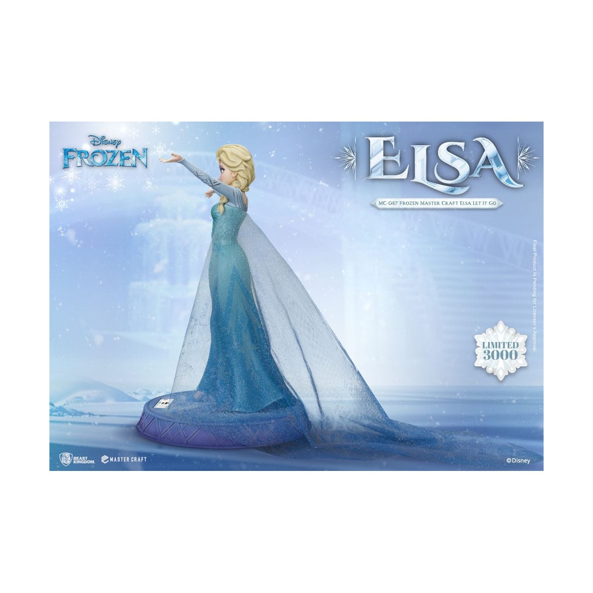 Beast Kingdom Disney - Master Craft Elsa "Let It Go" - La Reina de las Nieves