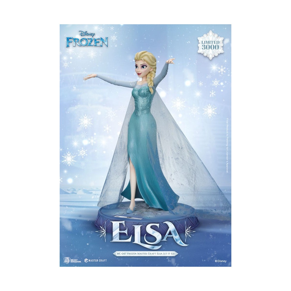 Beast Kingdom Disney - Master Craft Elsa "Let It Go" - La Reina de las Nieves