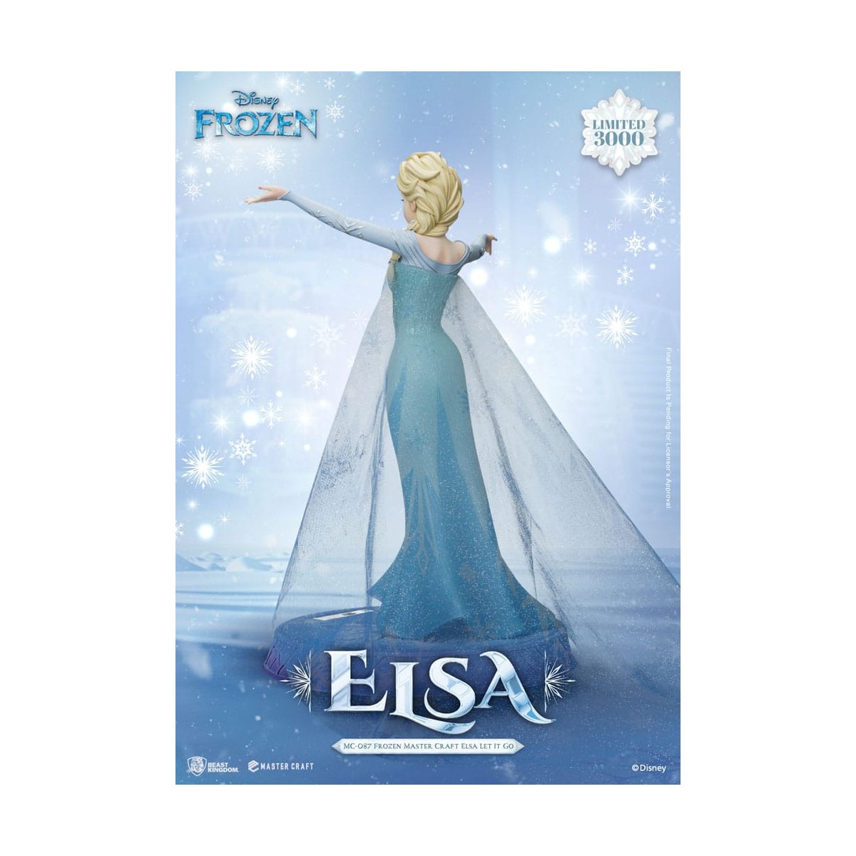 Beast Kingdom Disney - Master Craft Elsa "Let It Go" - La Reina de las Nieves