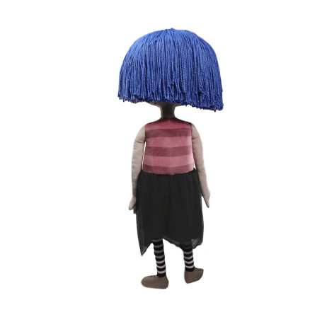 Kidrobot Coraline - Coraline con ojos de botón - Muñeca tamaño real 1/1