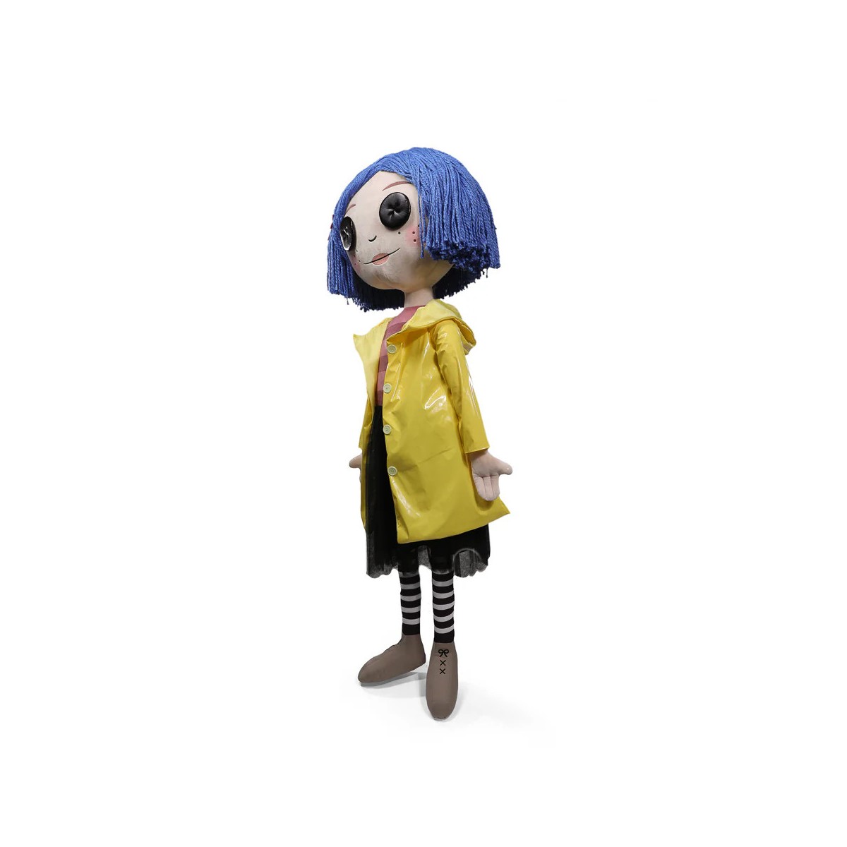 Kidrobot Coraline - Coraline con ojos de botón - Muñeca tamaño real 1/1