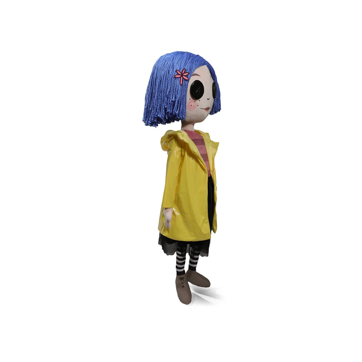 Kidrobot Coraline - Coraline con ojos de botón - Muñeca tamaño real 1/1