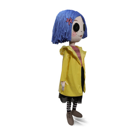 Kidrobot Coraline - Coraline con ojos de botón - Muñeca tamaño real 1/1