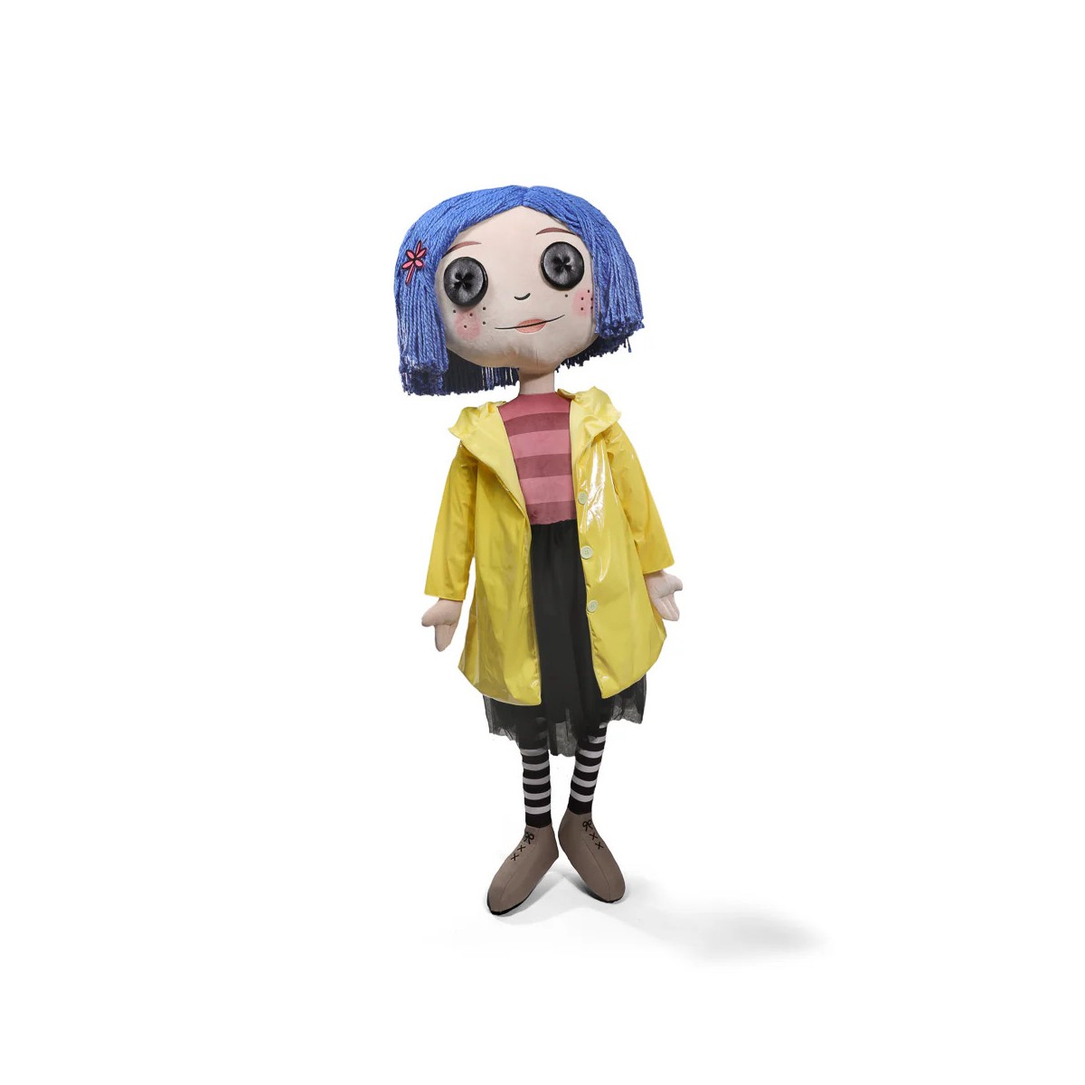 Kidrobot Coraline - Coraline con ojos de botón - Muñeca tamaño real 1/1