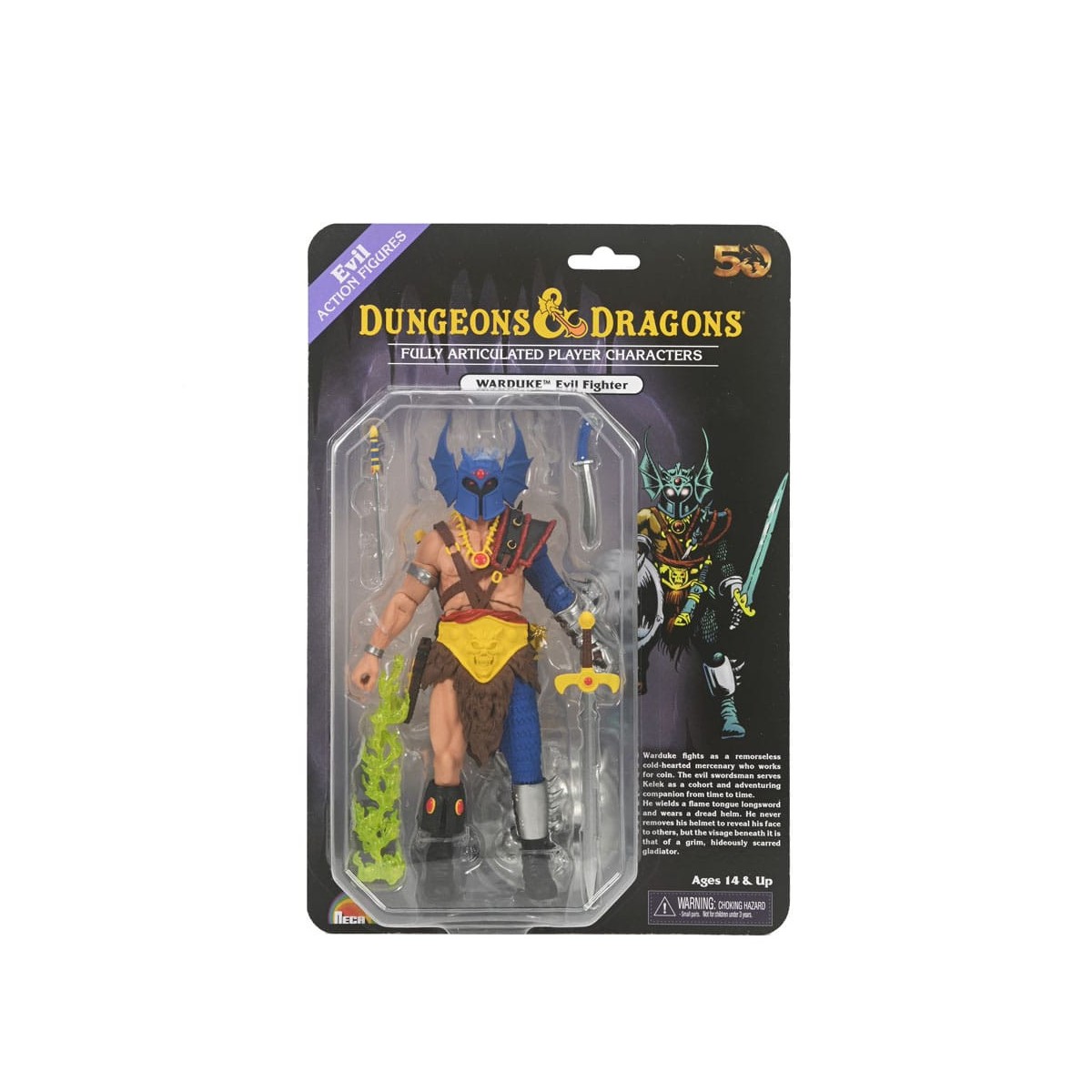 Neca - AD&D - Warduke 50 Aniversario en Tarjeta Blister - Dungeons & Dragons