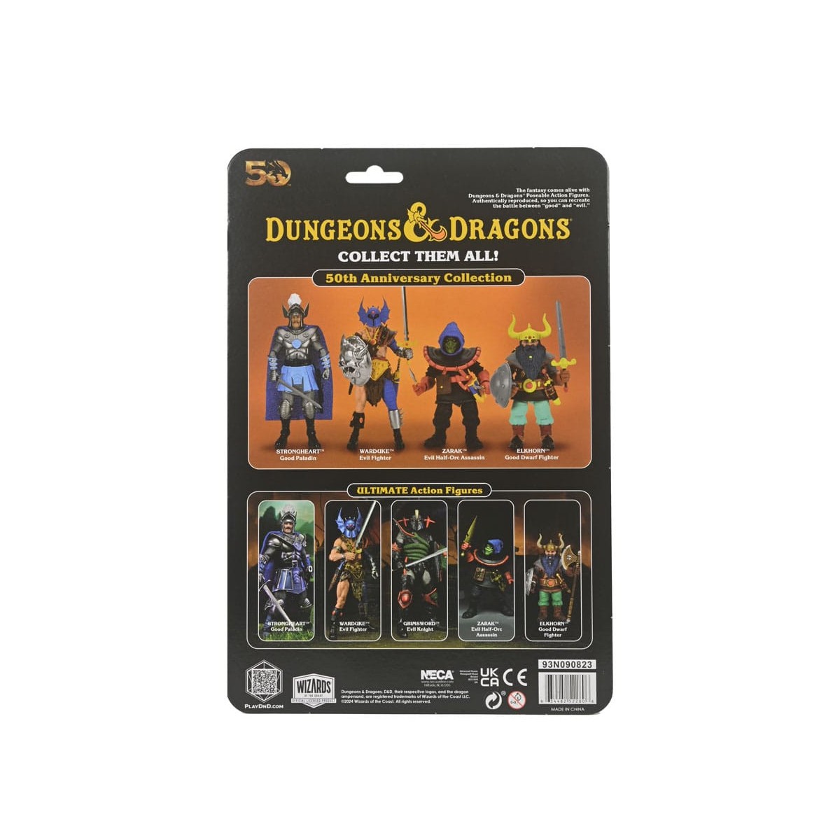 Neca - AD&D - Warduke 50 Aniversario en Tarjeta Blister - Dungeons & Dragons