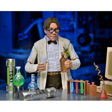 Neca - Profesor Perry con bata de laboratorio y Profesor Perry con traje para materiales peligrosos