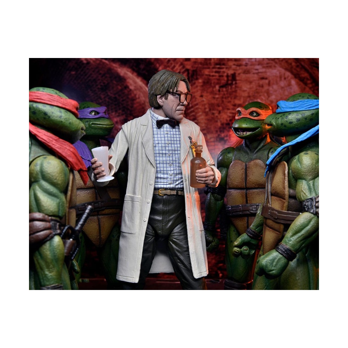 Neca - Profesor Perry con bata de laboratorio y Profesor Perry con traje para materiales peligrosos