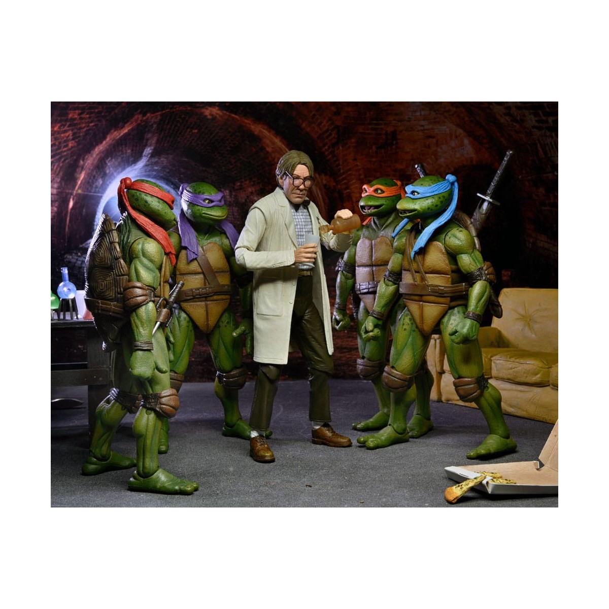 Neca - Profesor Perry con bata de laboratorio y Profesor Perry con traje para materiales peligrosos