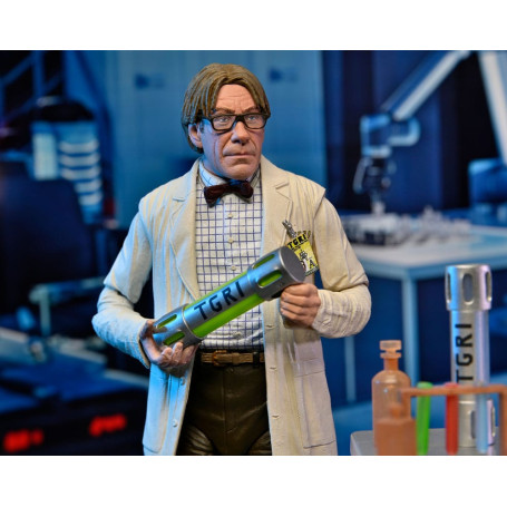 Neca - Profesor Perry con bata de laboratorio y Profesor Perry con traje para materiales peligrosos