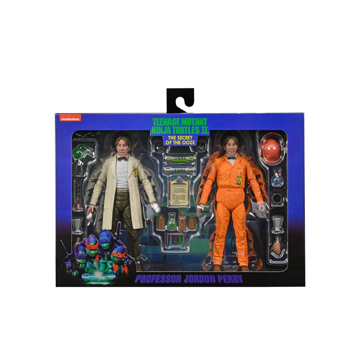 Neca - Profesor Perry con bata de laboratorio y Profesor Perry con traje para materiales peligrosos