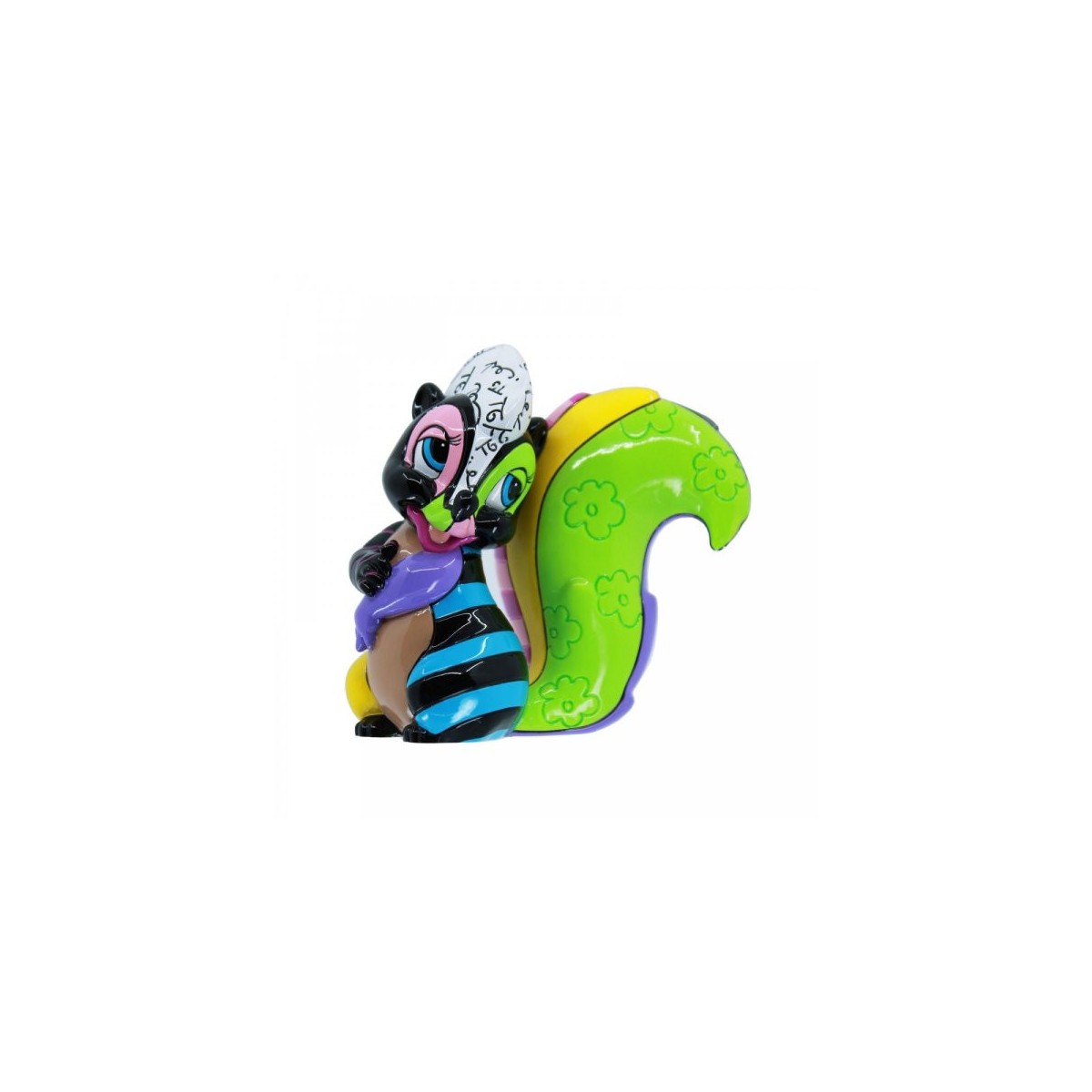 Disney Britto Bambi - Mini Figurita Flor - Flor