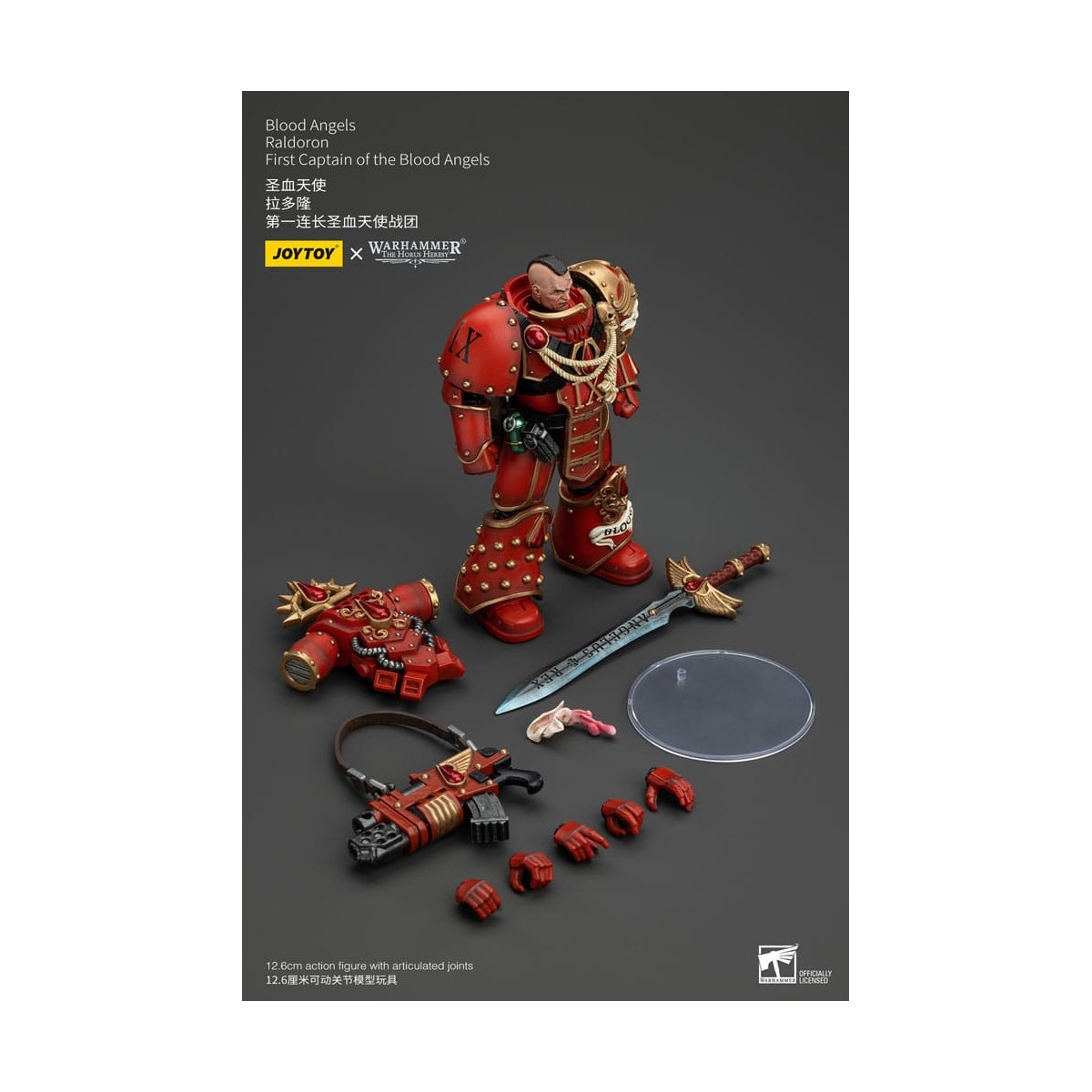 Joytoy - Warhammer - Ángeles de Sangre - Raldoron Primer Capitán de los Ángeles de Sangre - La Herejía de Horus