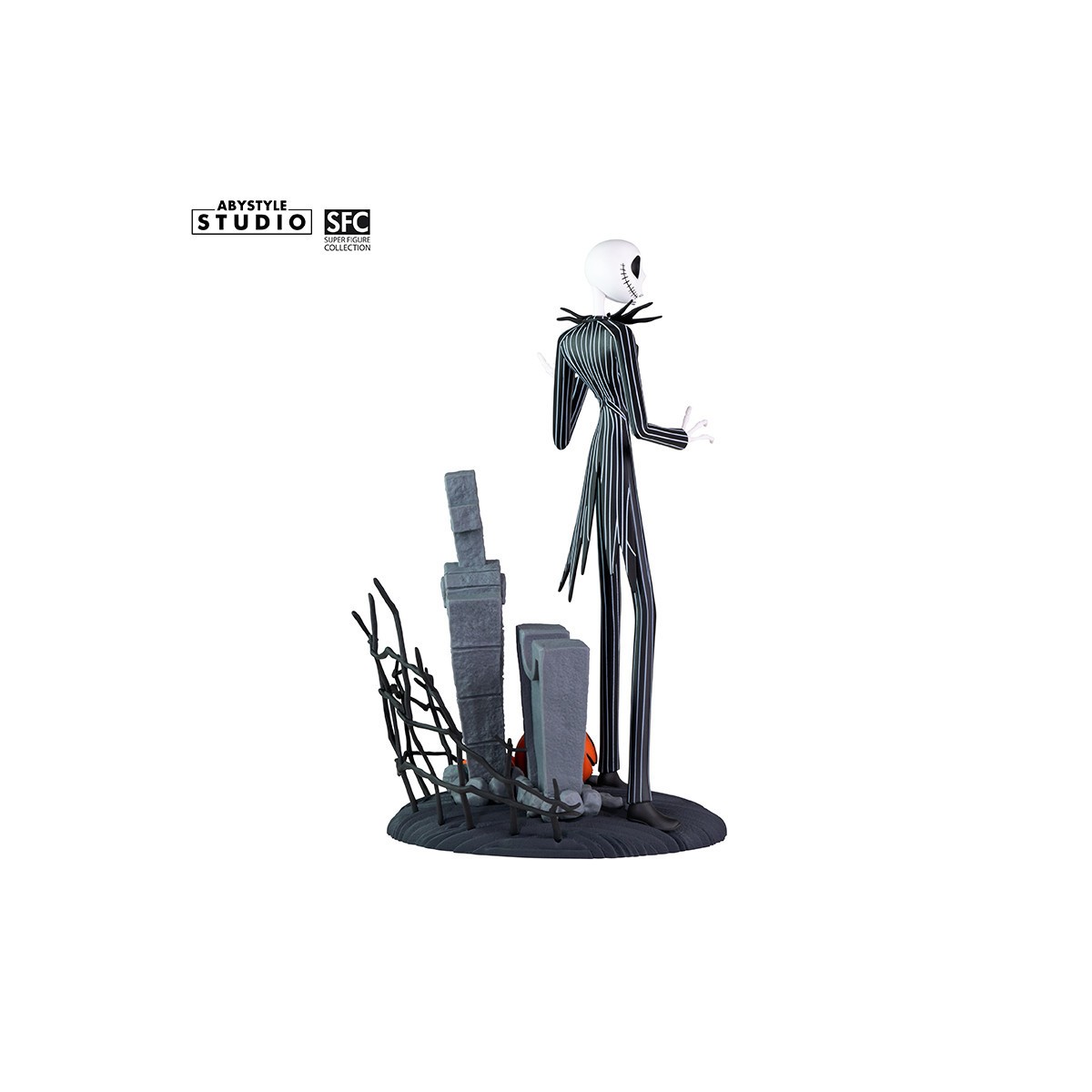 Abystyle - PESADILLA ANTES DE NAVIDAD - Jack cara sonriente terrorífica - Colección Super Figuras 1/10