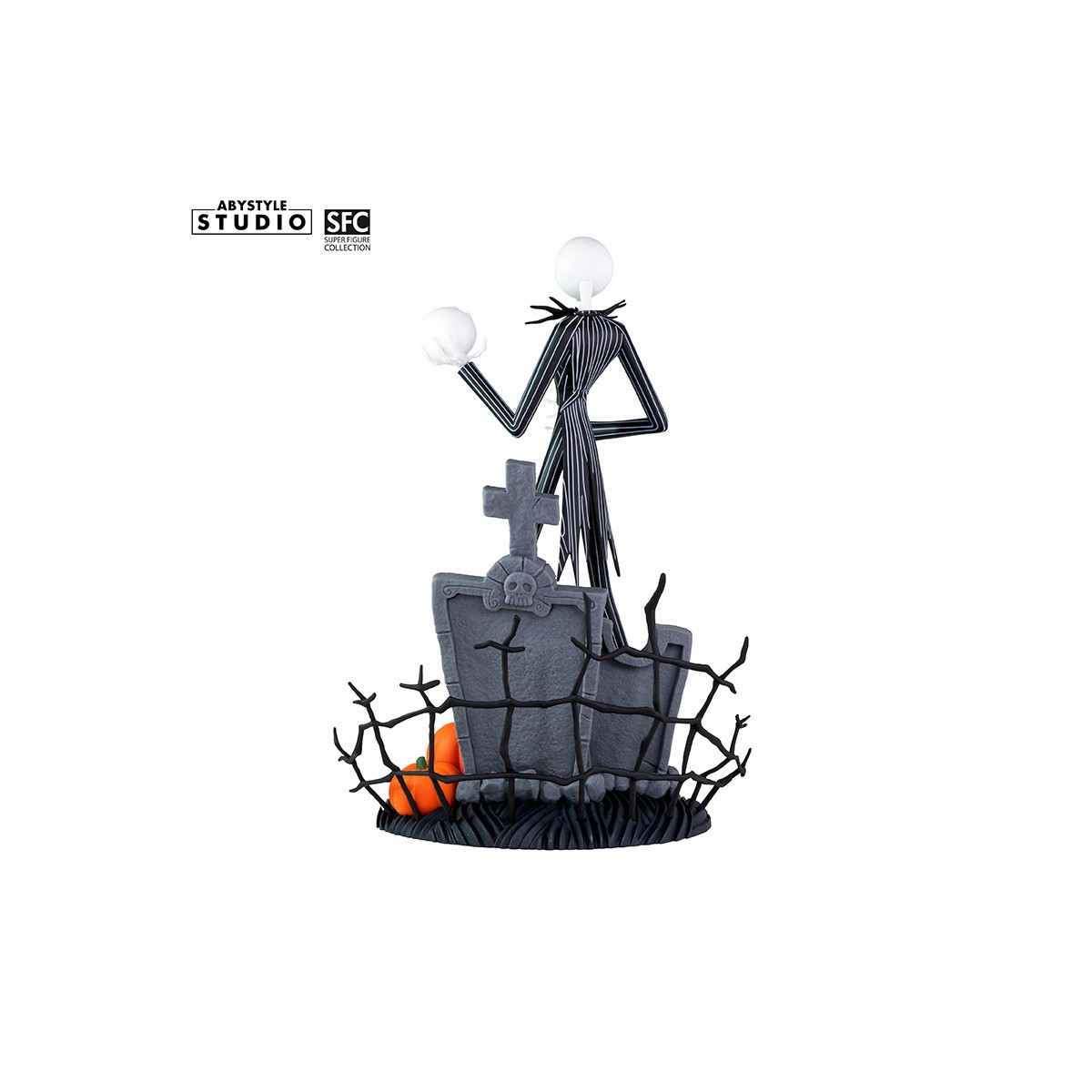 Abystyle - PESADILLA ANTES DE NAVIDAD - Jack cara sonriente terrorífica - Colección Super Figuras 1/10