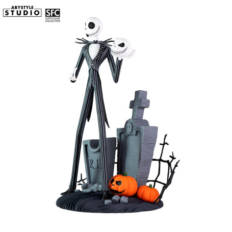 Abystyle - PESADILLA ANTES DE NAVIDAD - Jack cara sonriente terrorífica - Colección Super Figuras 1/10