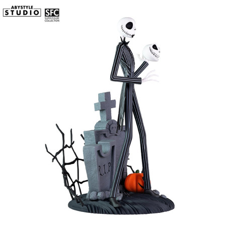 Abystyle - PESADILLA ANTES DE NAVIDAD - Jack cara sonriente terrorífica - Colección Super Figuras 1/10