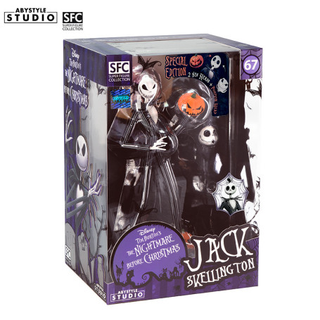 Abystyle - PESADILLA ANTES DE NAVIDAD - Jack cara sonriente terrorífica - Colección Super Figuras 1/10