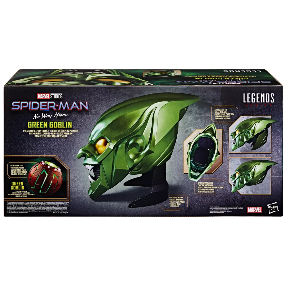 Hasbro - Réplica Casco Duende Verde 1/1 - Casco Marvel Legends