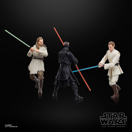 Star Wars Black Series - Pack Qui-Gon Jinn, Darth Maul, Obi-Wan Kenobi Episodio I