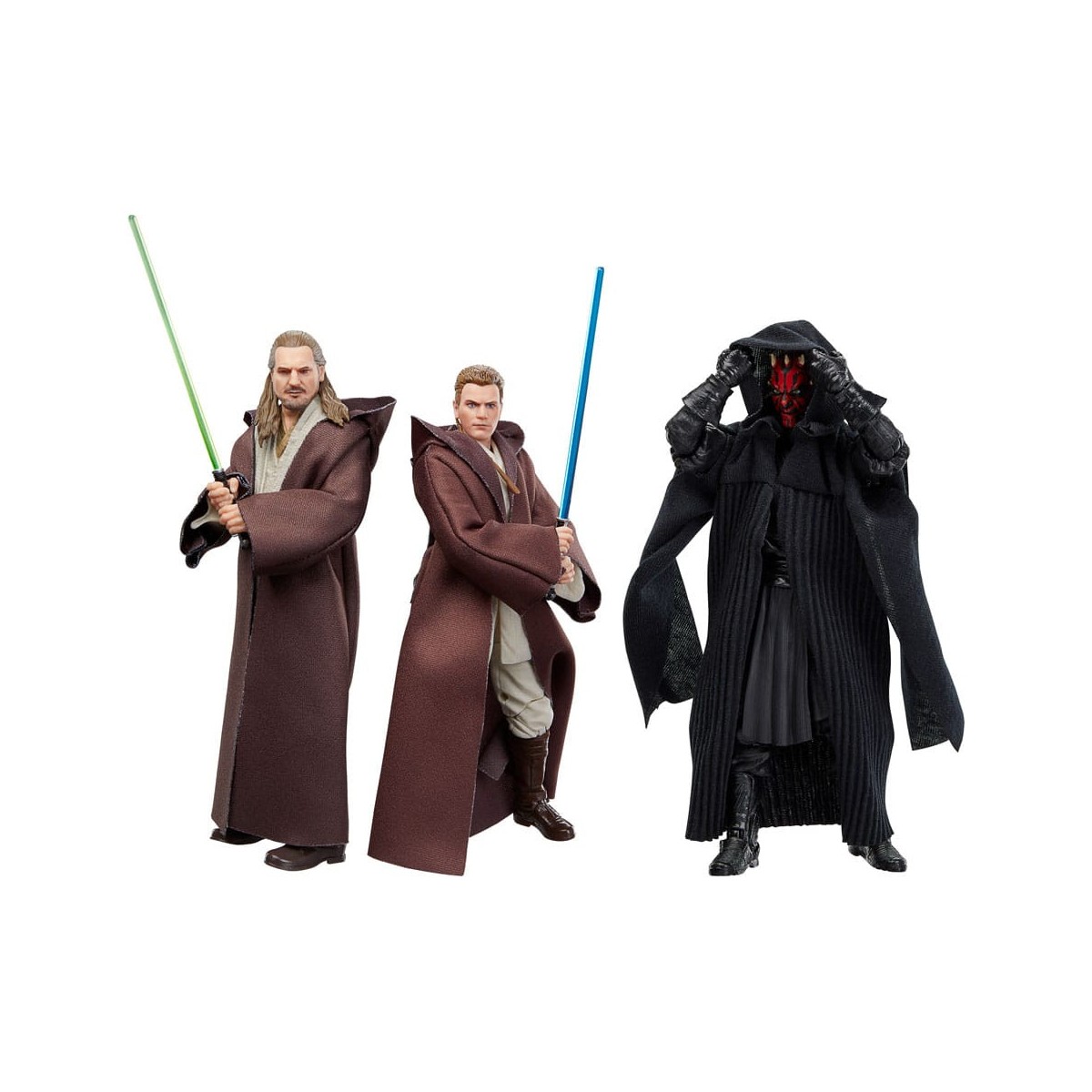 Star Wars Black Series - Pack Qui-Gon Jinn, Darth Maul, Obi-Wan Kenobi Episodio I