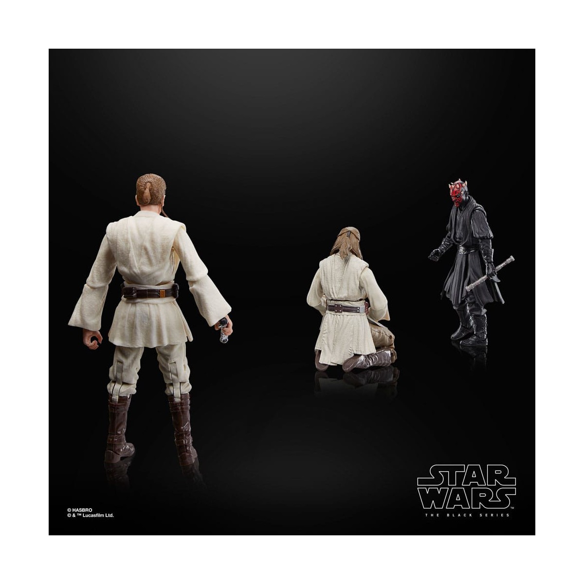 Star Wars Black Series - Pack Qui-Gon Jinn, Darth Maul, Obi-Wan Kenobi Episodio I