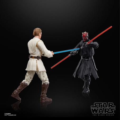 Star Wars Black Series - Pack Qui-Gon Jinn, Darth Maul, Obi-Wan Kenobi Episodio I
