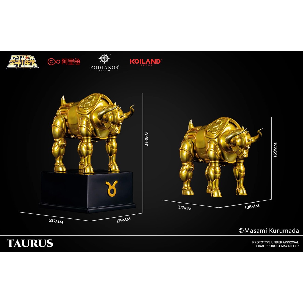 Zodiakos Studio - Taurus Cloth - Totem of the Bull 1/6 - Saint Seiya - Estatua de los Caballeros del Zodiaco