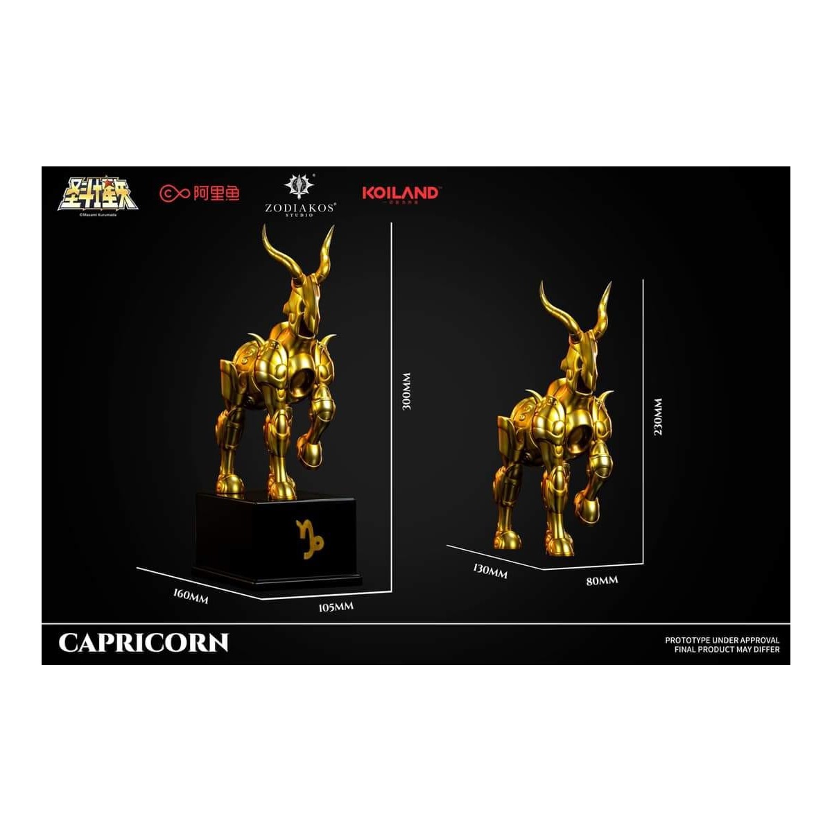 Zodiakos Studio - Tela de Capricornio - Tótem de Capricornio 1/6 - Saint Seiya - Estatua de los Caballeros del Zodiaco