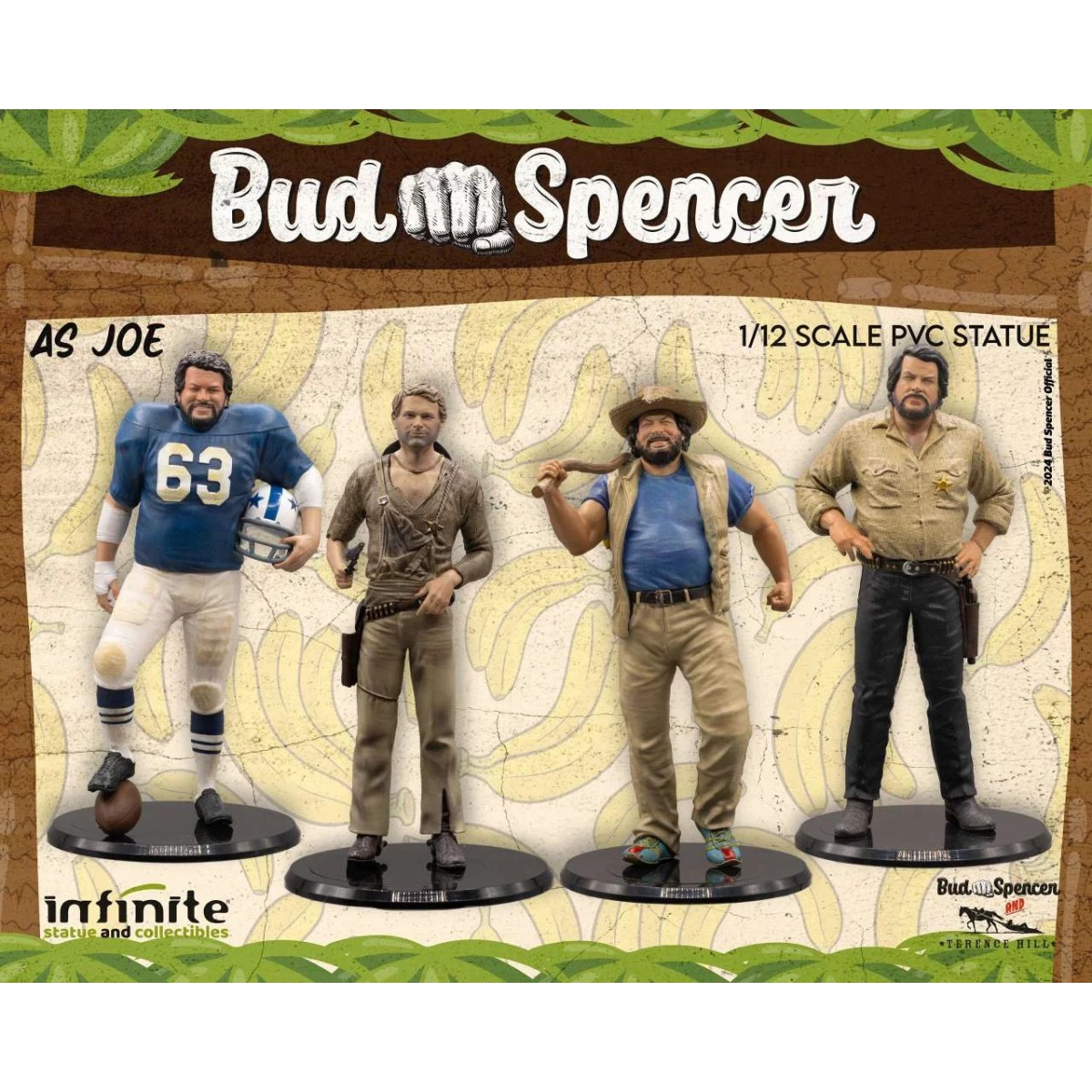 Infinite - Bud Spencer como Joe 1/12 pvc Estatua - Banana Joe