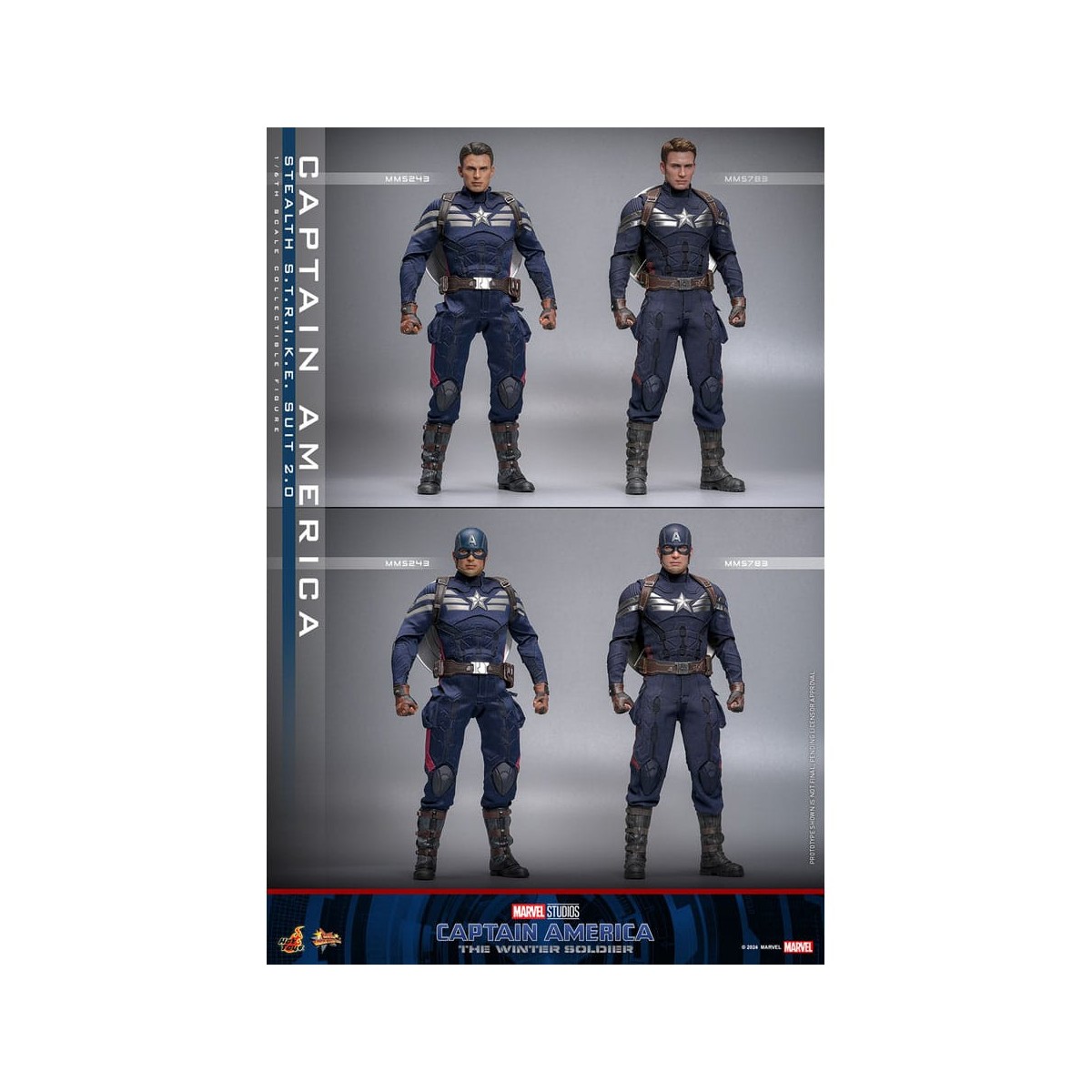 Hot Toys Capitán América: El Soldado de Invierno - Captain America Stealth S.T.R.I.K.E. Suit MMS 1/6