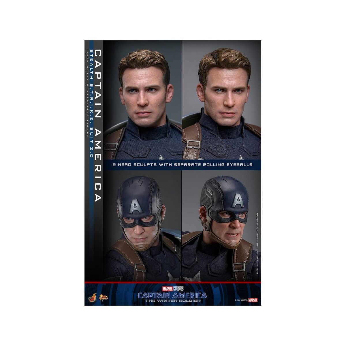 Hot Toys Capitán América: El Soldado de Invierno - Captain America Stealth S.T.R.I.K.E. Suit MMS 1/6