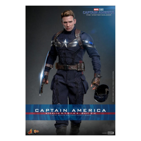 Hot Toys Capitán América: El Soldado de Invierno - Captain America Stealth S.T.R.I.K.E. Suit MMS 1/6