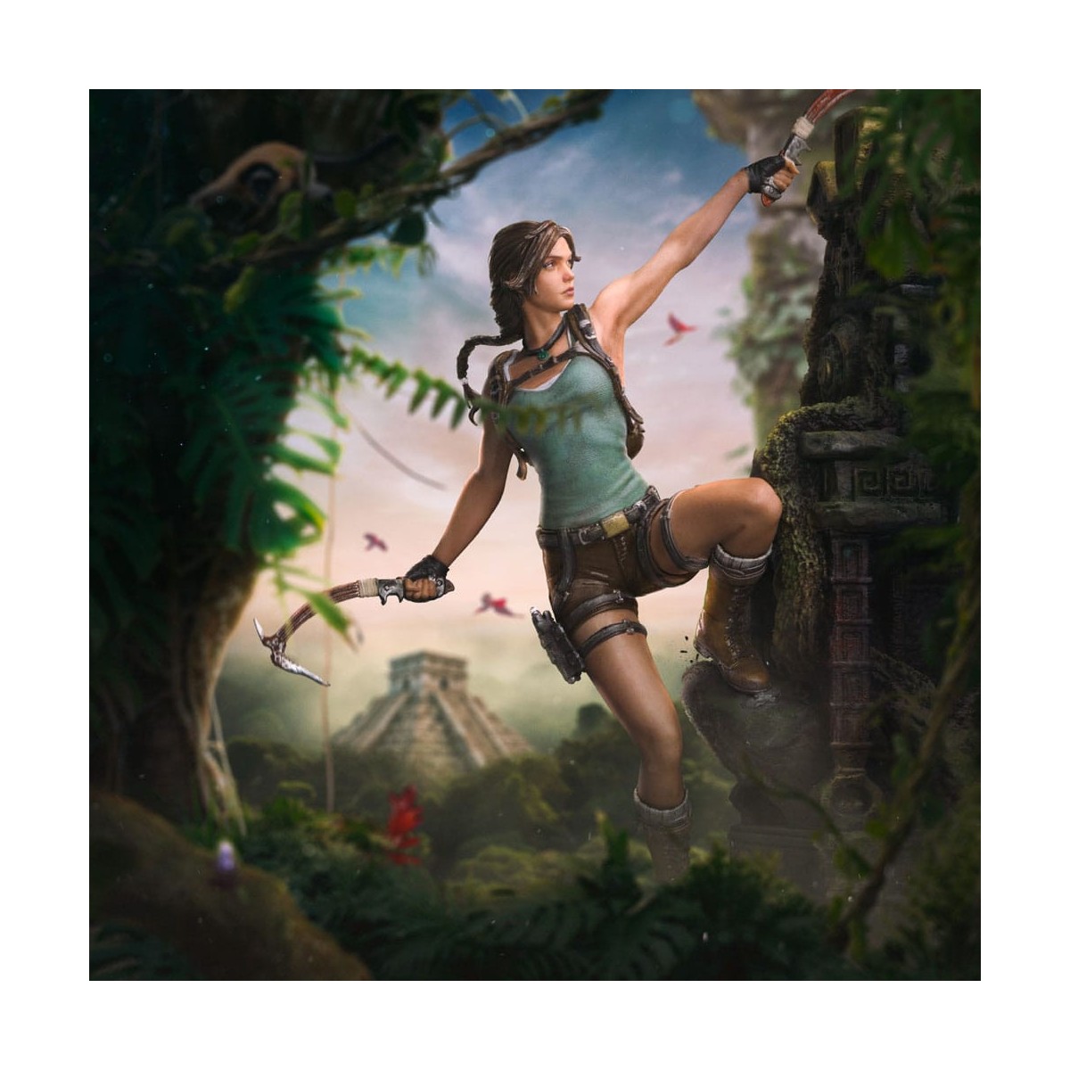 Iron Studios Tomb Raider - Lara Croft Deluxe Art Escala 1/10 - CCXP 2024