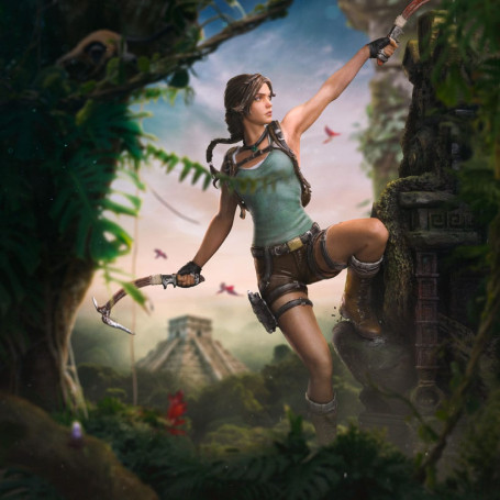Iron Studios Tomb Raider - Lara Croft Deluxe Art Escala 1/10 - CCXP 2024