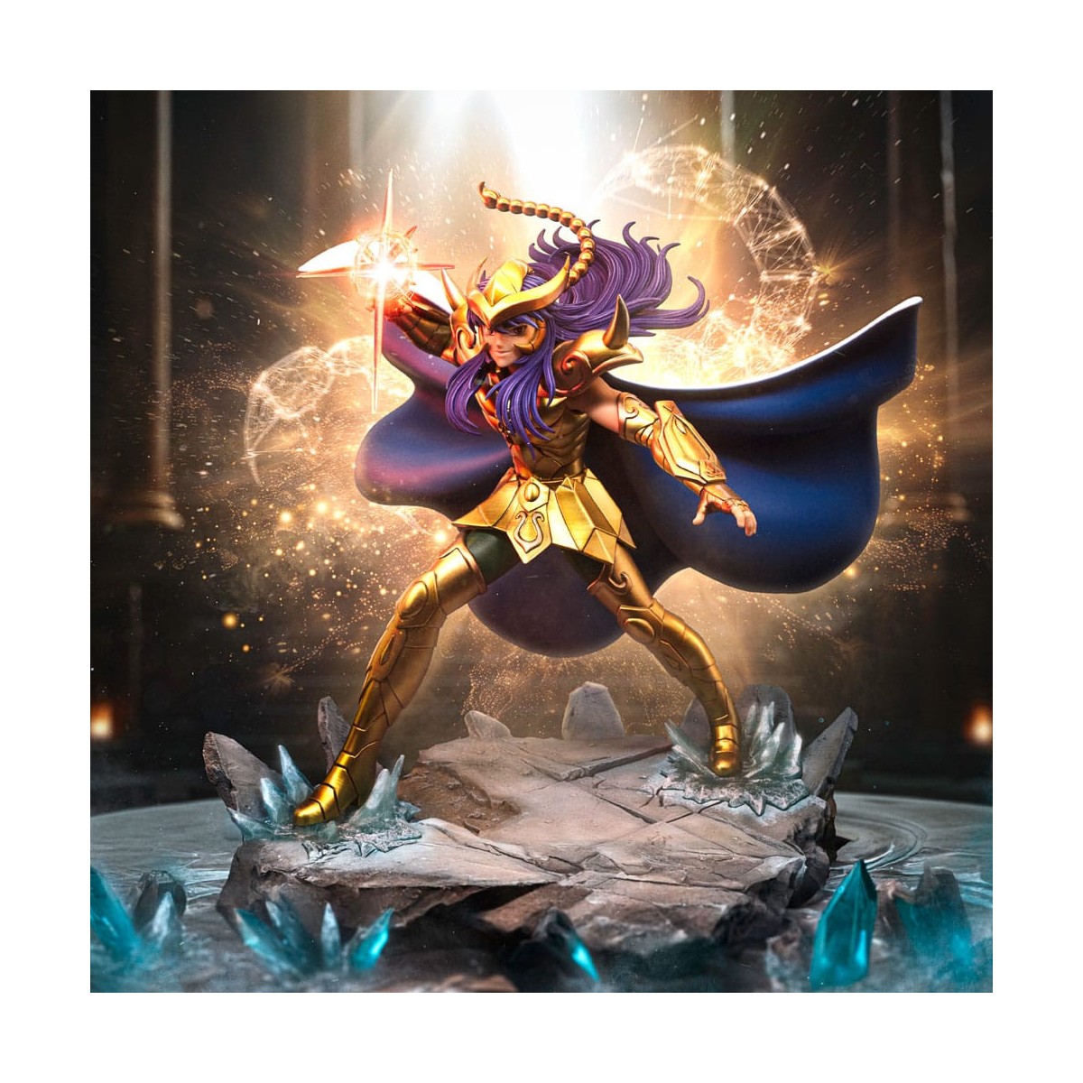 Iron Studios - Saint Seiya - Milo del Escorpión BDS Art Scale 1/10 - Los Caballeros del Zodiaco Milo del Escorpión