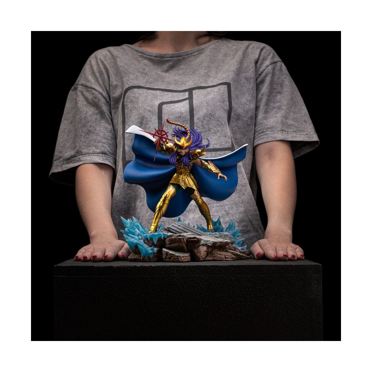 Iron Studios - Saint Seiya - Milo del Escorpión BDS Art Scale 1/10 - Los Caballeros del Zodiaco Milo del Escorpión