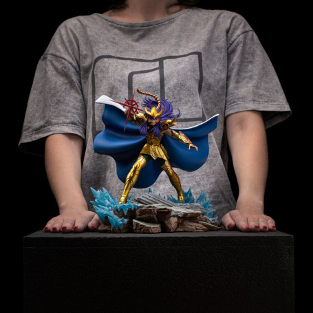 Iron Studios - Saint Seiya - Milo del Escorpión BDS Art Scale 1/10 - Los Caballeros del Zodiaco Milo del Escorpión