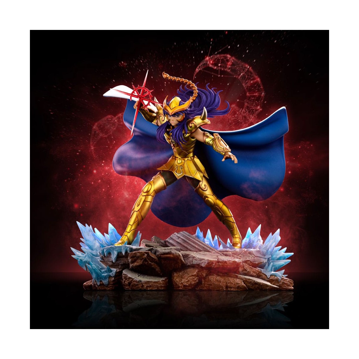 Iron Studios - Saint Seiya - Milo del Escorpión BDS Art Scale 1/10 - Los Caballeros del Zodiaco Milo del Escorpión