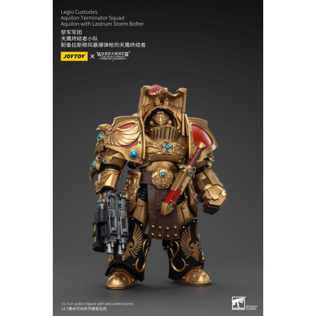 JoyToy Space Marines - Escuadra Terminator Legio Custodes Aquilon - Aquilon con Tormenta Lastrum