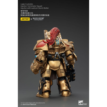 JoyToy Space Marines - Escuadra Terminator Legio Custodes Aquilon - Aquilon con Tormenta Lastrum