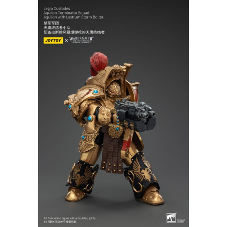 JoyToy Space Marines - Escuadra Terminator Legio Custodes Aquilon - Aquilon con Tormenta Lastrum