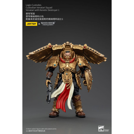 JoyToy Space Marines - Escuadra Legio Custodes Custodian Venatari - Venatari con Destructor Kenetic