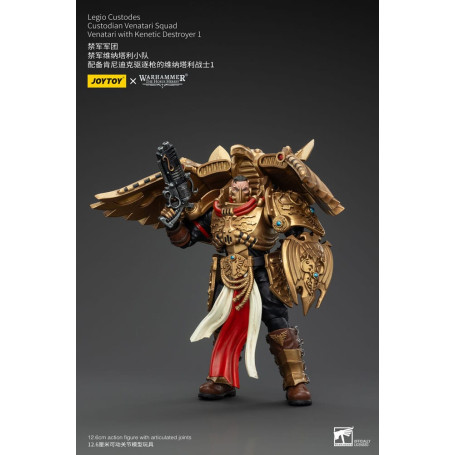 JoyToy Space Marines - Escuadra Legio Custodes Custodian Venatari - Venatari con Destructor Kenetic