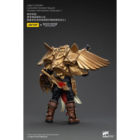 JoyToy Space Marines - Escuadra Legio Custodes Custodian Venatari - Venatari con Destructor Kenetic