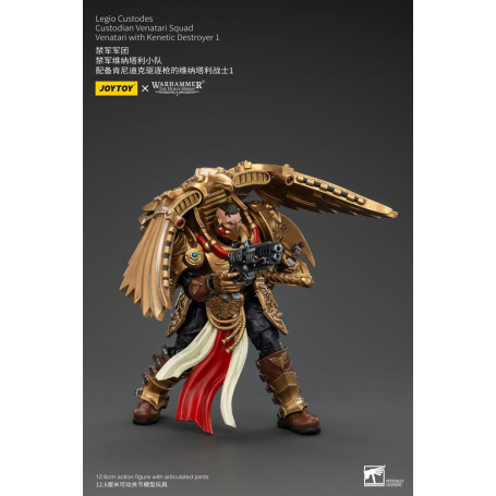 JoyToy Space Marines - Escuadra Legio Custodes Custodian Venatari - Venatari con Destructor Kenetic