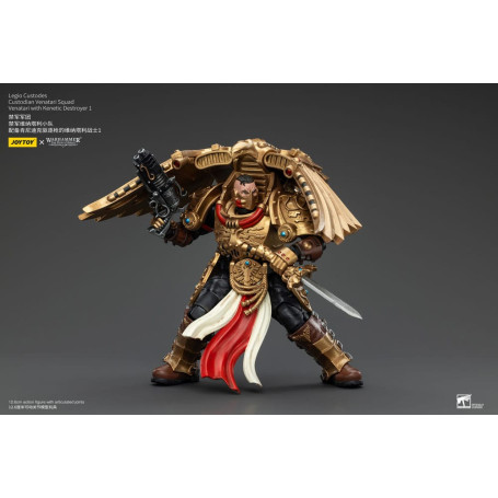 JoyToy Space Marines - Escuadra Legio Custodes Custodian Venatari - Venatari con Destructor Kenetic