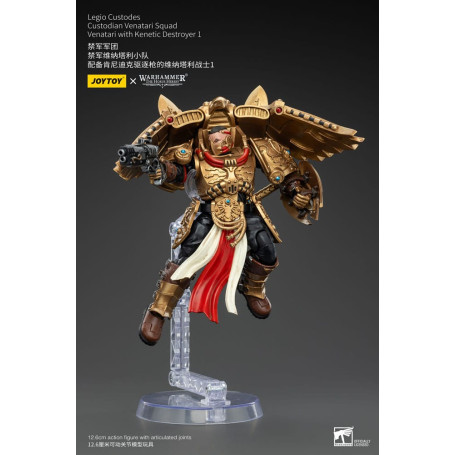 JoyToy Space Marines - Escuadra Legio Custodes Custodian Venatari - Venatari con Destructor Kenetic