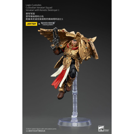 JoyToy Space Marines - Escuadra Legio Custodes Custodian Venatari - Venatari con Destructor Kenetic